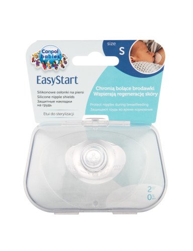 CANPOL 18/602 Krūtų skydeliai S EasyStart 2vnt - medicinos prekė