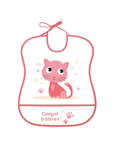 CANPOL 2/919 Minkštas plastikinis šliaužtinukas - rožinė katė