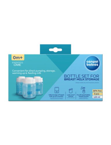 CANPOL 35/235 Maisto laikymo buteliukų rinkinys 3x120ml