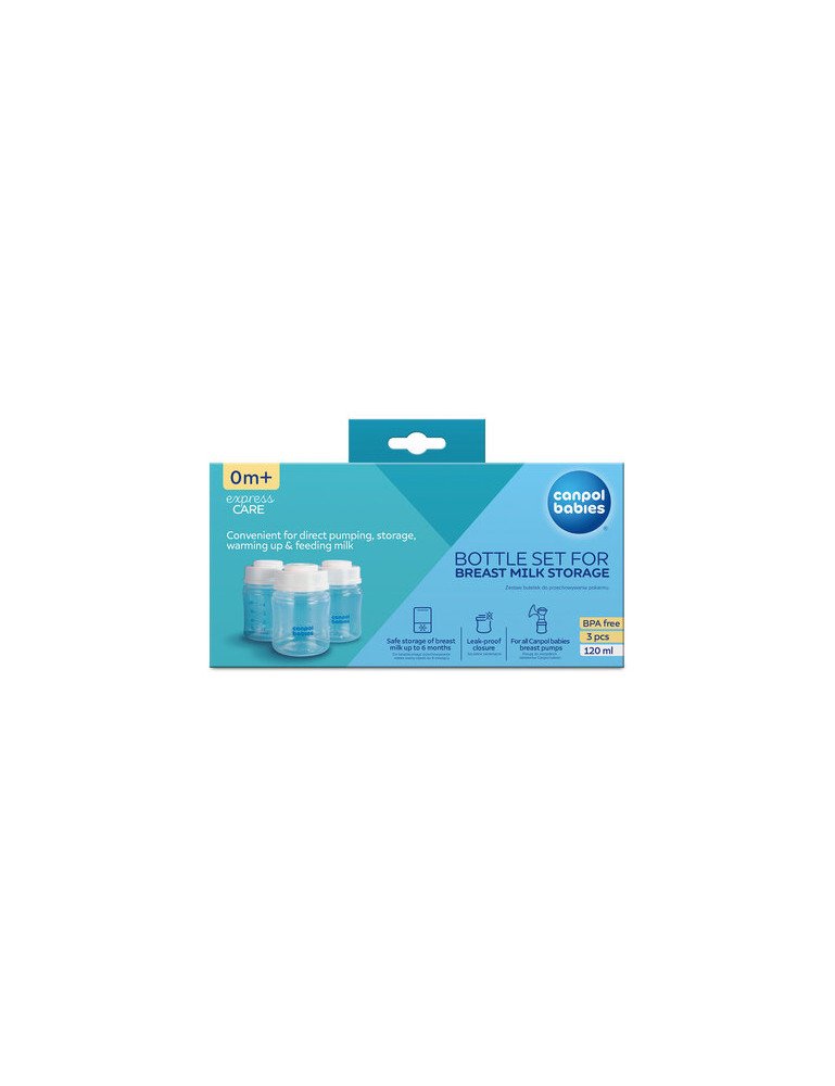 CANPOL 35/235 Maisto laikymo buteliukų rinkinys 3x120ml