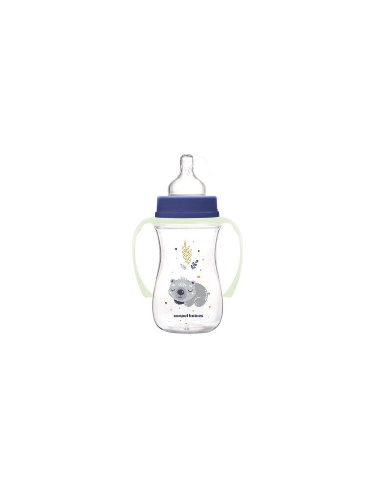 CANPOL 35/237 Buteliukas nuo dieglių 240ml EasyStart Sleepy Koala mėlynas