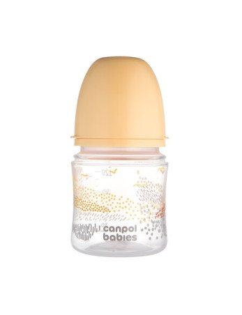 CANPOL 35/242 EasyStart 120 ml buteliukas nuo kolkos MOUNTAINS smėlio spalvos
