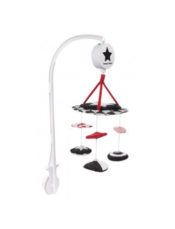 CANPOL 68/084 Kontrastinė karuselė su muzikine dėžute SENSORY TOYS