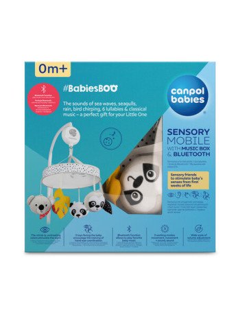 CANPOL 68/093 Sensorinė karuselė su muzikine dėžute/Bluetooth BabiesBoo