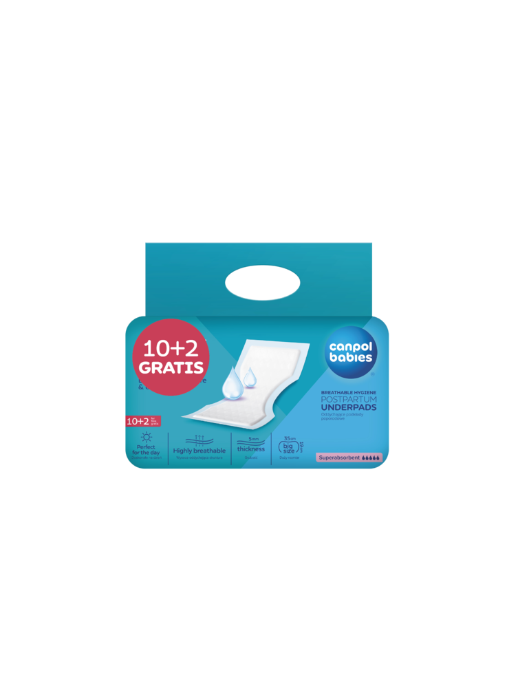CANPOL 73/003 (opak.12szt.) Kvėpuojantys pogimdyminiai įklotai