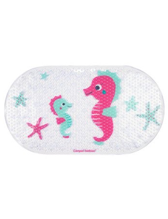 CANPOL 80/002 Love&Sea vonios kilimėlis rožinis Jūrų arkliukas