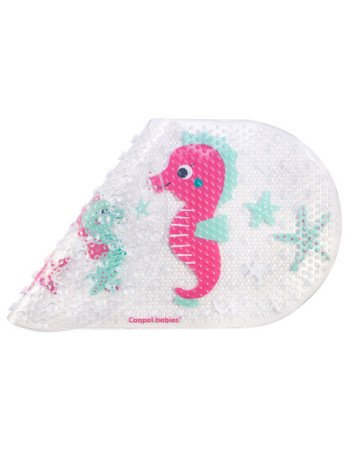 CANPOL 80/002 Love&Sea vonios kilimėlis rožinis Jūrų arkliukas