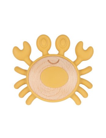 CANPOL 80/306 Medinis-silikoninis kramtukas kūdikiams CRAB