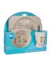 CANPOL 9/227 Indų rinkinys 5 elementai. Bonjour Paris beige