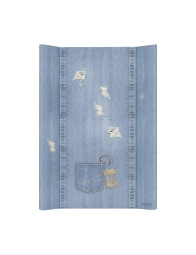 CEBA 102-119-589 Trumpas profiliuotas minkštas persirengimo stalas 50x70 DENIM STYLE SHABBY blue*