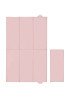 CEBA 307-000-129 Sulankstomas didelis 50x80 dydžio pervystymo kilimėlis Basic Pink*-Vystymo lentos ir paklotai-Baldai ir kiti pr