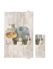 CEBA 307-000-780 Sulankstomas didelis 50x80 dydžio pervystymo kilimėlis Basic Cosy Hippo-Vystymo lentos ir paklotai-Baldai ir ki