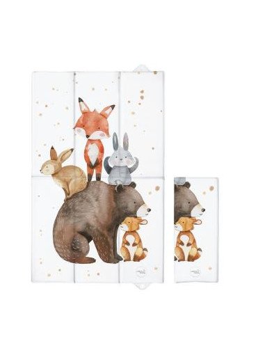 CEBA 307-000-783 Sulankstomas didelis 50x80 dydžio pervystymo kilimėlis "Basic Forest Friends-Vystymo lentos ir paklotai-Baldai 