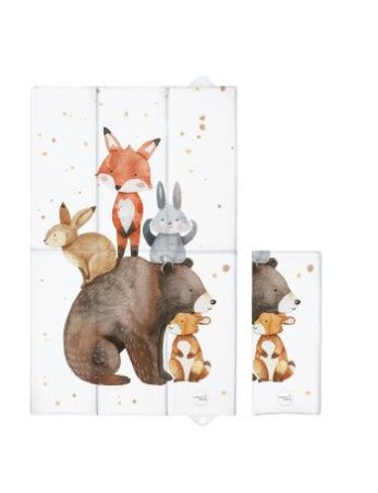 CEBA 307-000-783 Sulankstomas didelis 50x80 dydžio pervystymo kilimėlis "Basic Forest Friends-Vystymo lentos ir paklotai-Baldai 