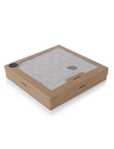 CEBA 812-109-260 Megzta antklodė 90x90, dovanų dėžutėje Eglutė pilka*