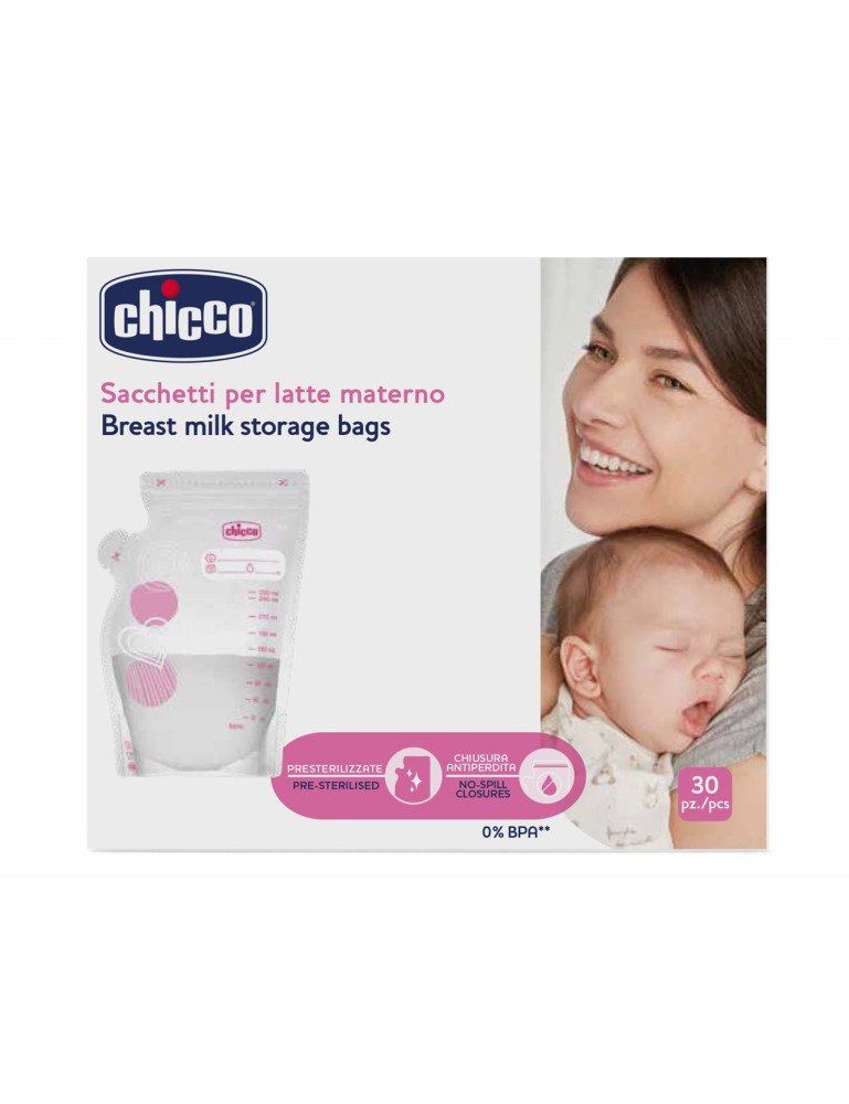CHICCO 00002257300000 Maišeliai pienui laikyti 30 vnt CHICCO 00002257300000 Maišeliai pienui laikyti 30 vnt