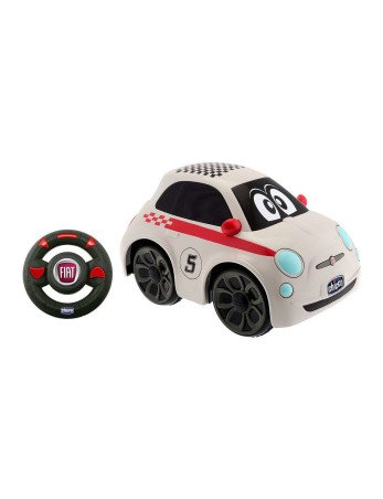 CHICCO 00007275000000 "Fiat 500" su nuotolinio valdymo pulteliu, baltos spalvos