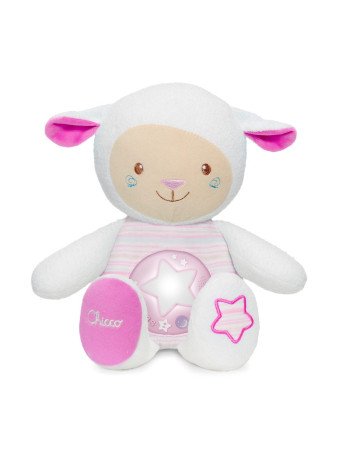 CHICCO 00009090100000 Avelė su naktine šviesa rožinės spalvos