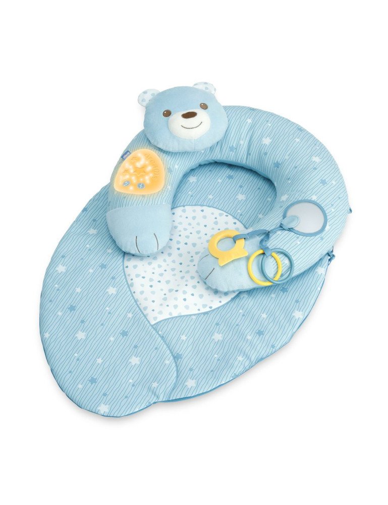 CHICCO 00009829200000 Lizdas su pagalvėle mėlynas