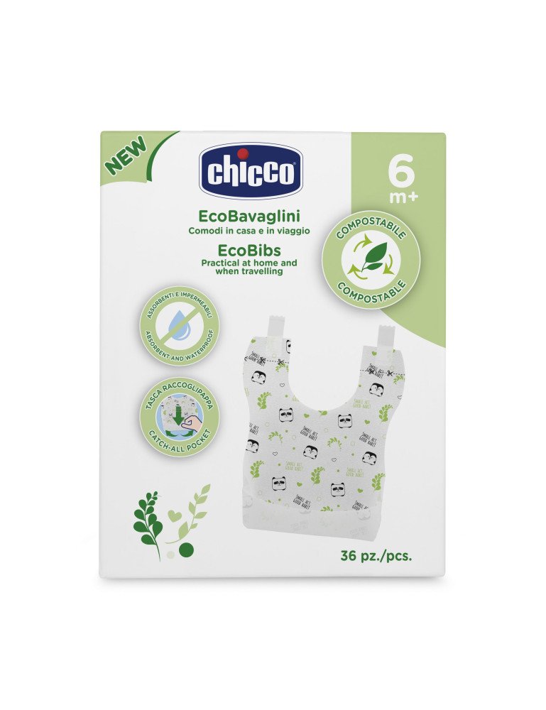 CHICCO 00010399000000 Kompostuojami vienkartiniai šliaužtinukai 36vnt.