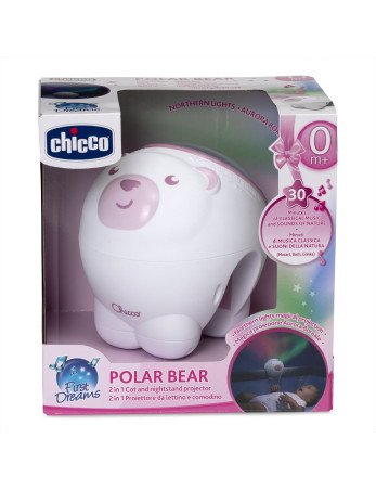 CHICCO 00011558100000 Poliarinio lokio projektorius rožinės spalvos