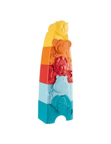 CHICCO 00011570000000 ECO+ Gyvūnų dėlionė ir bokštas 2in1