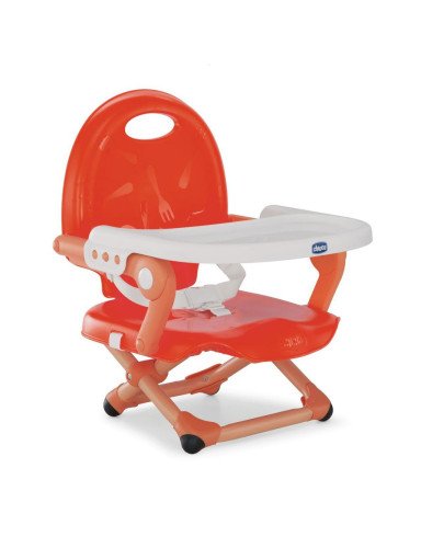 CHICCO Maitinimo kėdutė POCKET SNACK POPPY RED 04079340850000-Maitinimo kėdutės-Vaiko kambarys