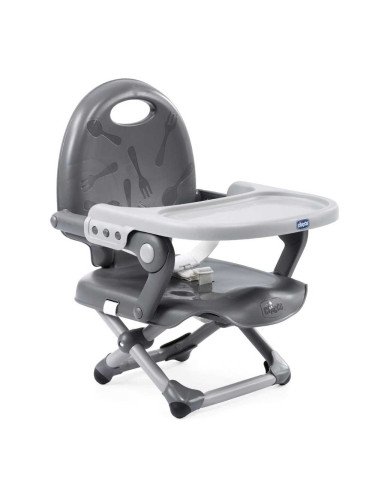 CHICCO Maitinimo kėdutė POCKET SNACK DARK GREY 05079340400000-Maitinimo kėdutės-Vaiko kambarys