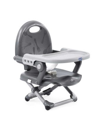CHICCO Maitinimo kėdutė POCKET SNACK DARK GREY 05079340400000-Maitinimo kėdutės-Vaiko kambarys