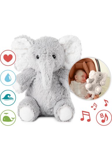 CLOUD B CLTT-7306 "Elliot Elephant On The Go" - skambantis drambliukas su muzikine dėžute