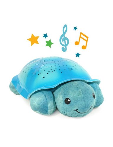 "Cloud B" CLTT-7323-T2 N10/202 Naktinis šviestuvas + muzikinė dėžutė "Turtle blue 2in1