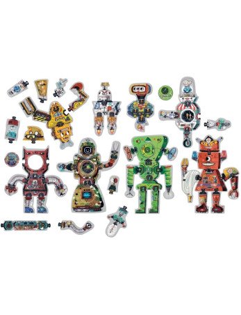 CzuCzu 6843762 Dėlionė 65 el. Robotai 3+