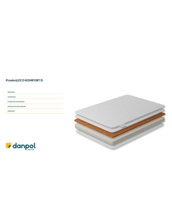 DANPOL ECO COMFORT čiužinys 120x60x10 T18DCP-Čiužiniai-Kūdikių lovytės ir čiužiniai
