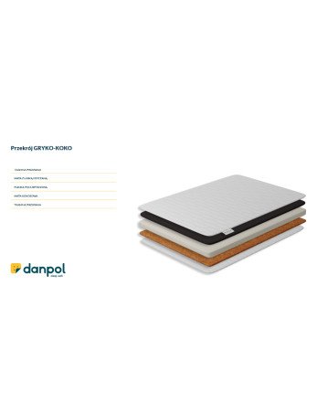 DANPOL Grikių-kokosų čiužinys 120x60x9 T18-Čiužiniai-Kūdikių lovytės ir čiužiniai