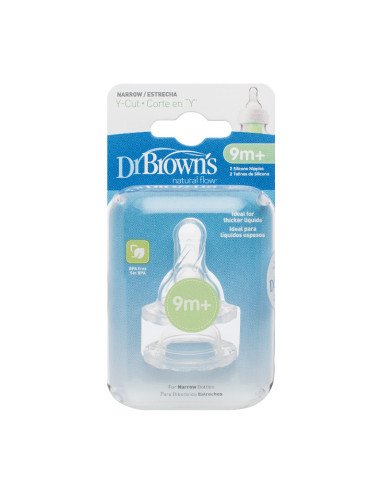 Dr.Browns 312 Silikoninis čiulptukas buteliukui Standartinis lygis Y 2 vnt