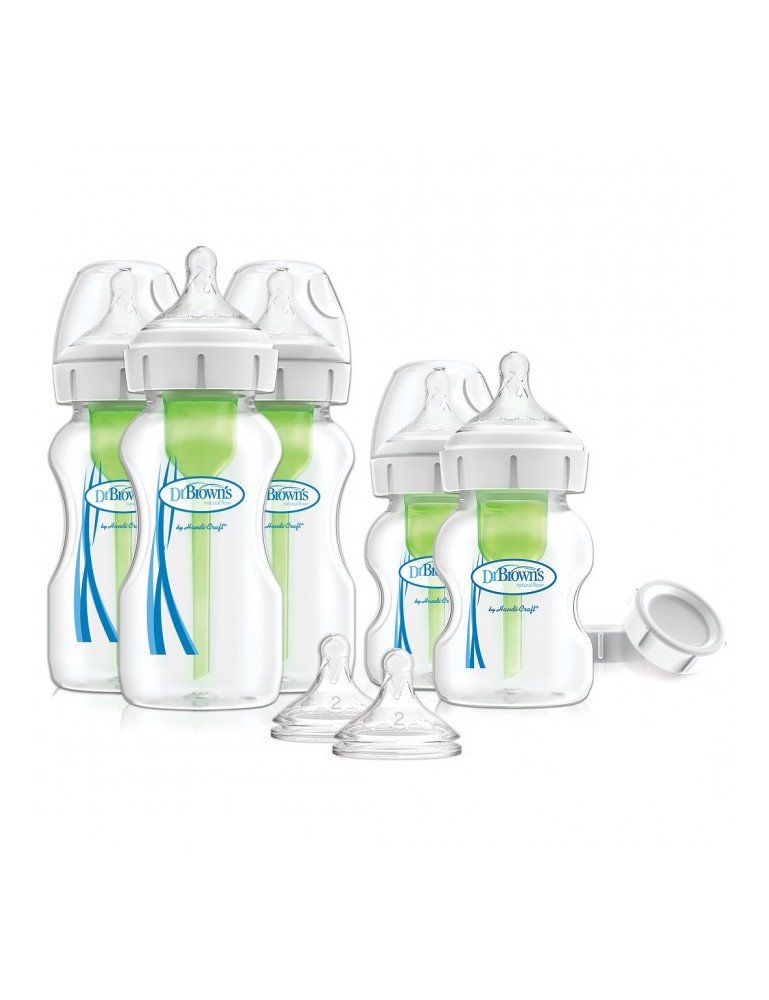 Dr.Browns WB09600 Plataus kaklelio šėrimo rinkinys GALIMYBĖS PLUS LARGE