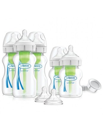 Dr.Browns WB09600 Plataus kaklelio šėrimo rinkinys GALIMYBĖS PLUS LARGE