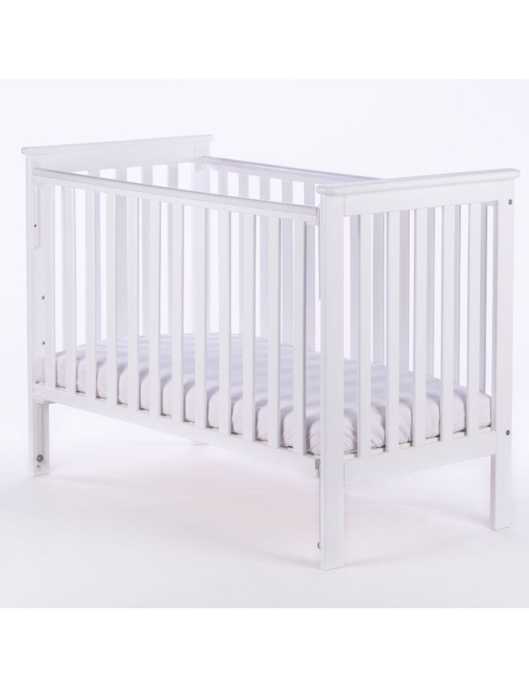 DREWEX Łóżeczko LEO opuszczany bok biały / biały-3 dalių vežimėliai / trys viename-Vežimėliai ir nešioklės