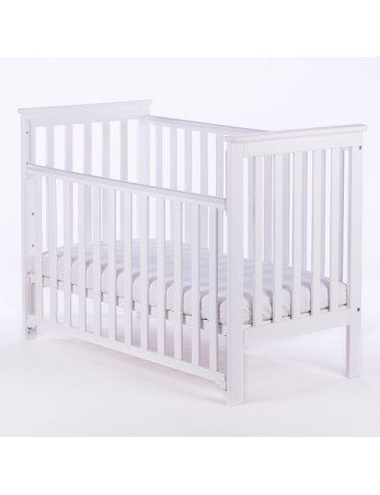 DREWEX Łóżeczko LEO opuszczany bok biały / biały-3 dalių vežimėliai / trys viename-Vežimėliai ir nešioklės