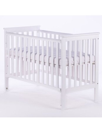 DREWEX Łóżeczko LEO opuszczany bok biały / biały-3 dalių vežimėliai / trys viename-Vežimėliai ir nešioklės