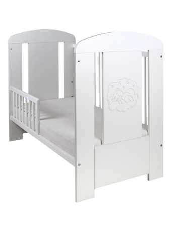 DREWEX WHITE COMFORT COTTLE + stalčius-Kūdikių lovytės-Kūdikių lovytės ir čiužiniai