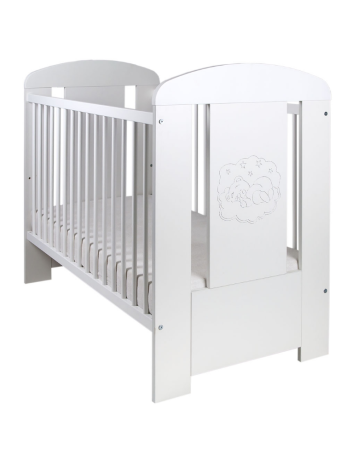 DREWEX WHITE COMFORT COTTLE + stalčius-Kūdikių lovytės-Kūdikių lovytės ir čiužiniai