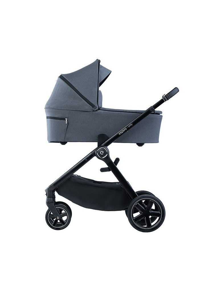 ESPIRO Daugiafunkcinis vežimėlis TIK 117 grafitinis antracitinis gelis-2 dalių vežimėliai / du viename-Vežimėliai ir nešioklės