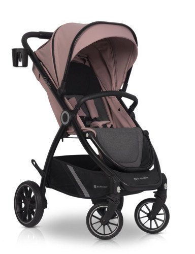 EURO-CART Vaikiškas vežimėlis CROX ROSE-Sportiniai vežimėliai-Vežimėliai ir nešioklės