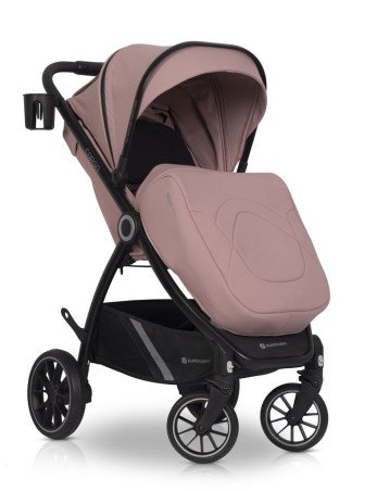 EURO-CART Vaikiškas vežimėlis CROX ROSE-Sportiniai vežimėliai-Vežimėliai ir nešioklės