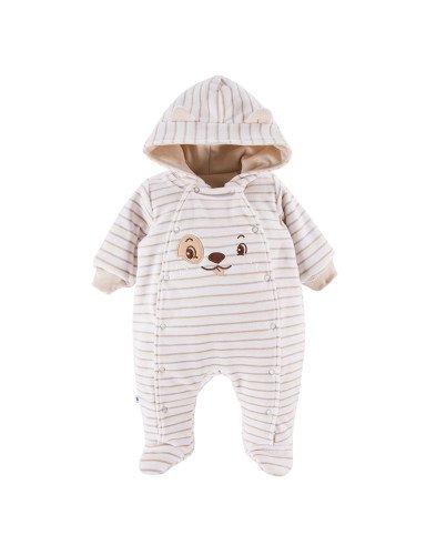 EWA 754677 RUN&FUN Velūro pašiltinimo pižama beige 68