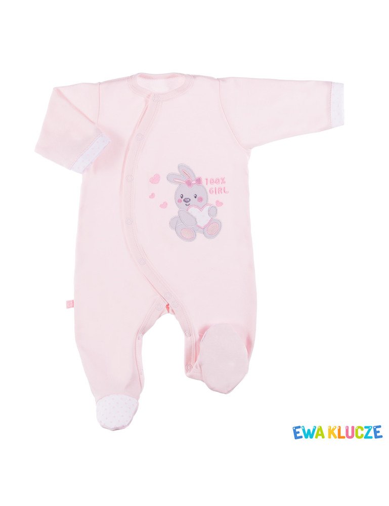 EWA 852595 NEWBORN Pajacek Pink 56