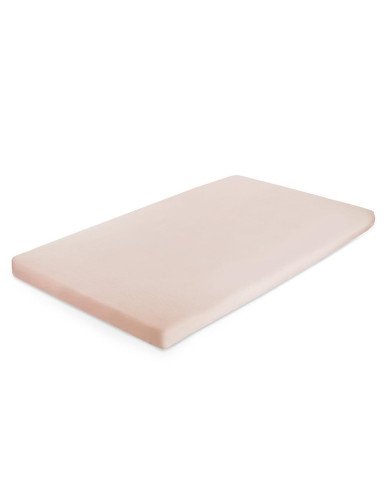 EWA 884602 Medvilninio trikotažo paklodė 120x60 smėlio spalvos 28