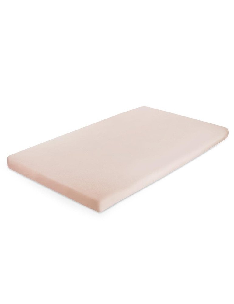 EWA 884602 Medvilninio trikotažo paklodė 120x60 smėlio spalvos 28