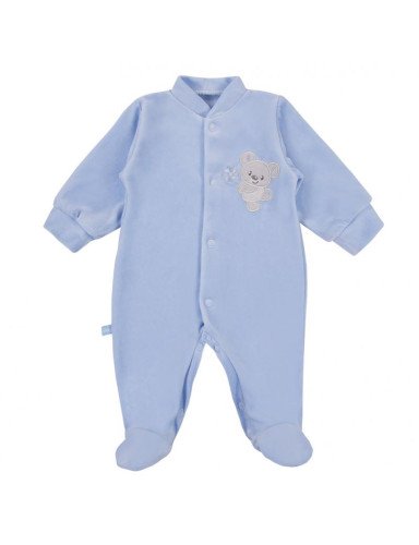 EWA 931030 NEWBORN Veliūrinė pižama mėlyna 68